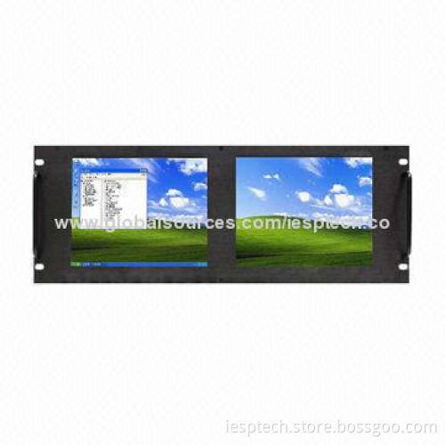 Industrial Panel PC, Rack Mount, Dual Display Screen, 2 x 8.4" LCD, D2550 CPU/2GB RAM/320GB HDD